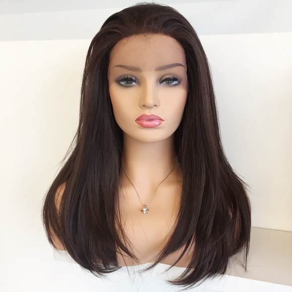 Her Wig Closet Accessories - 20" Dark Brown Lace Front Wig | Amelia